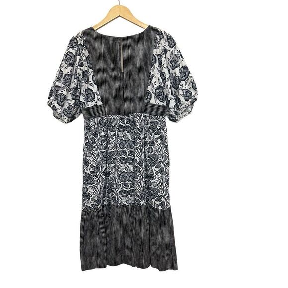 Anthropologie BloomingPrint Adrienne Flounced Midi Dress Size: 6 US S - Picture 2 of 7